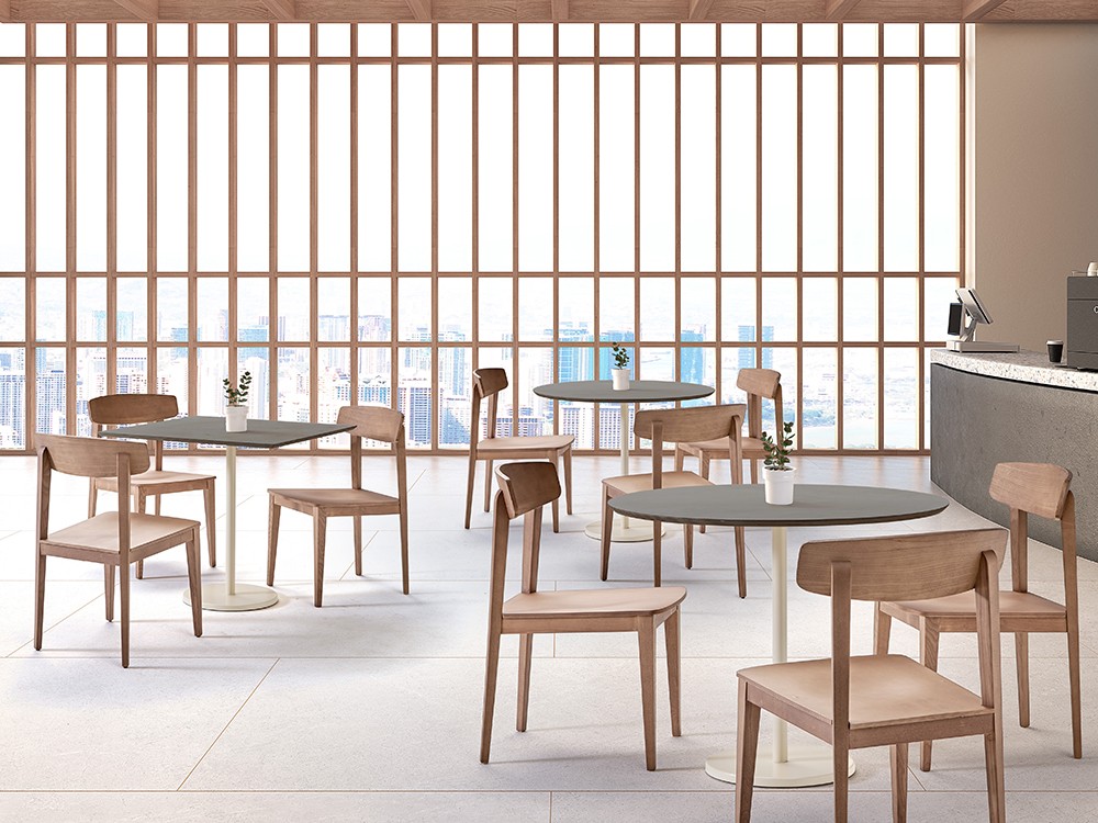 Silla Cala de madera de madera de haya Doos - 4