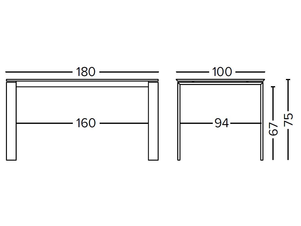 Mesa fija de comedor Aliena de Doos - 9