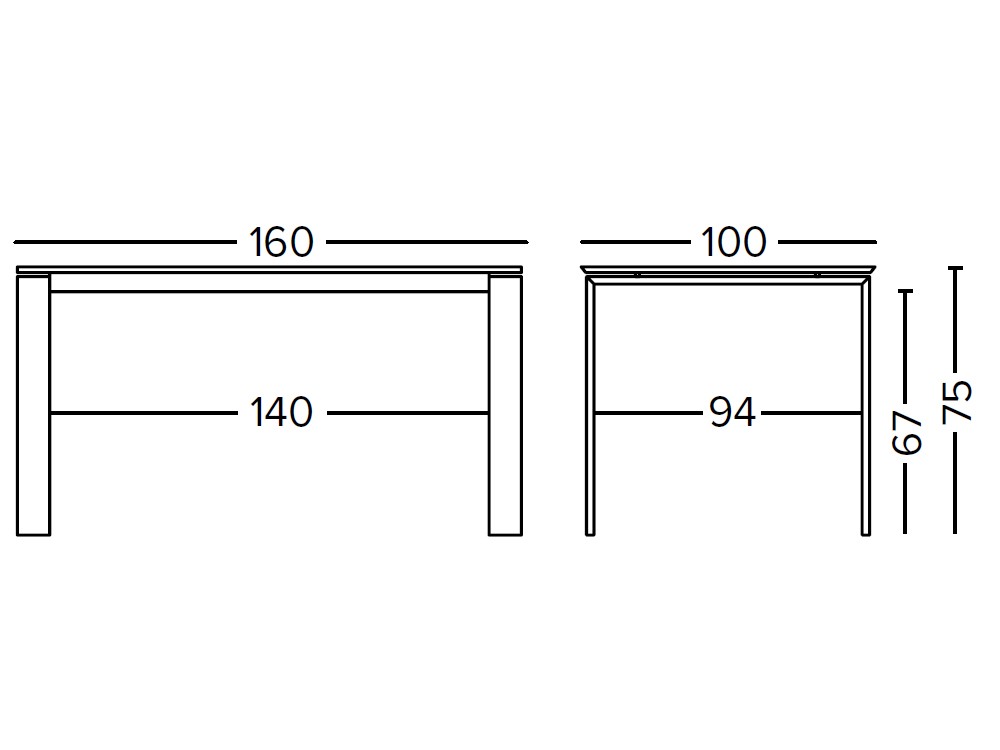 Mesa fija de comedor Aliena de Doos - 8