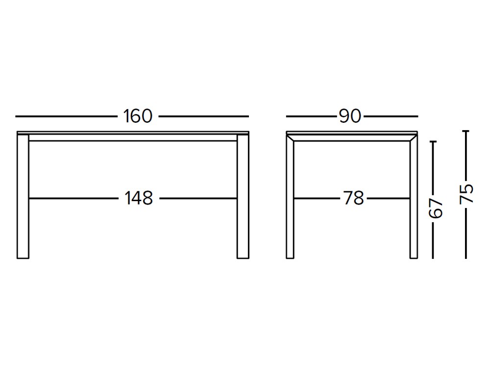 Mesa Goltay de chapa de roble Doos - 7