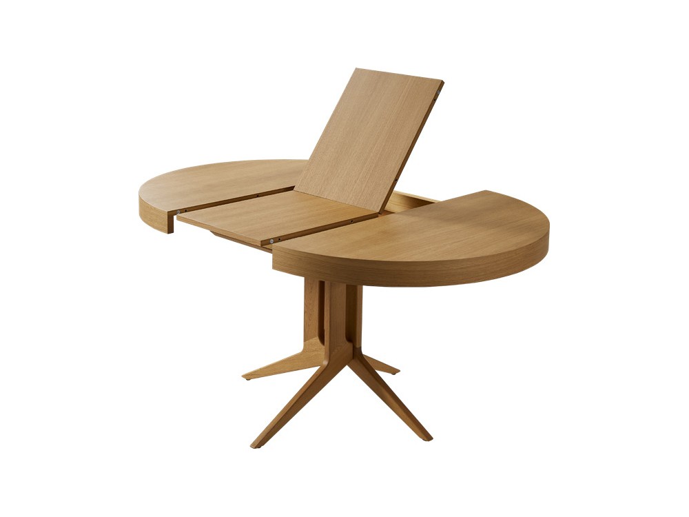 Mesa redonda Londres de chapa natural de roble Doos - 7