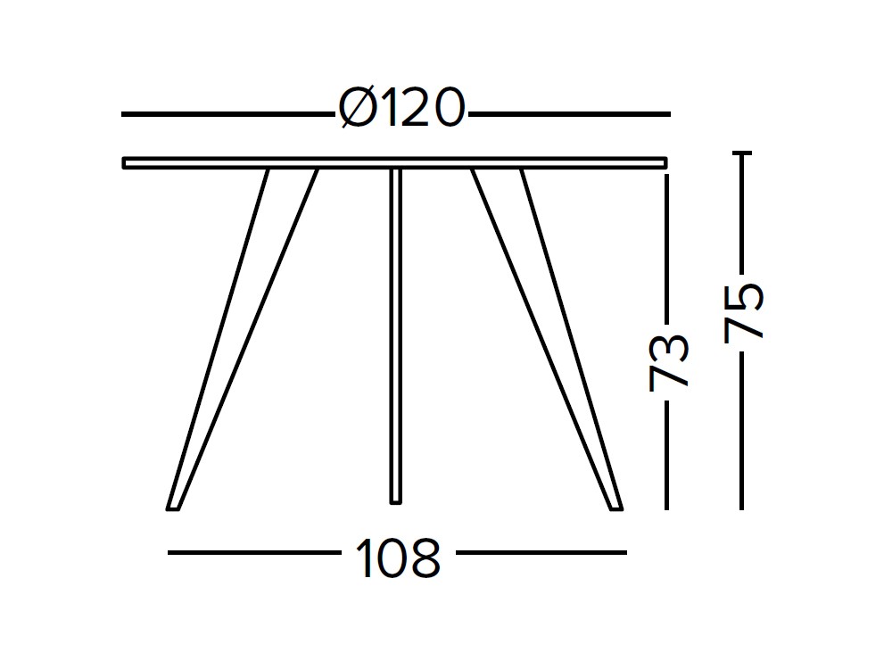 Mesa redonda Grace en chapa natural de roble Doos - 6