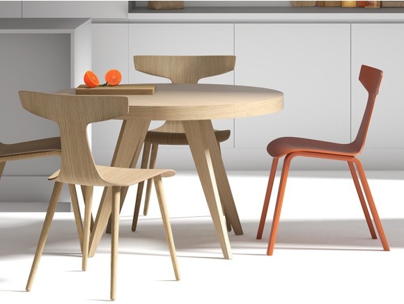 Mesa redonda fija o extensible Celine de Doos - 1