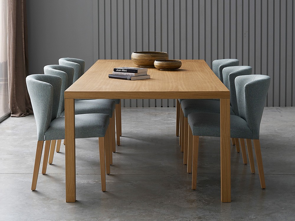 Mesa fija de comedor Ópera en chapa de roble de Doos - 2