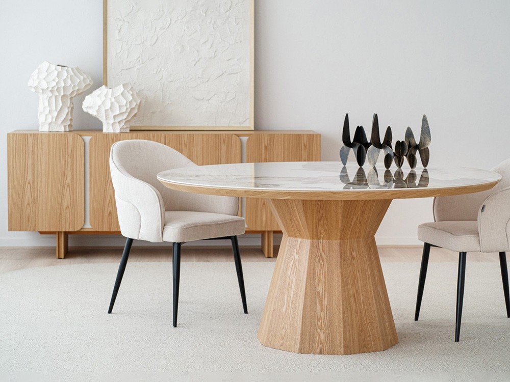 Mesa redonda de comedor Nat de VP Interiorismo - 1