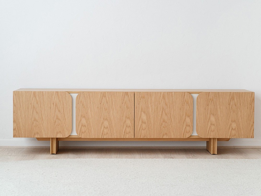 Mueble TV Curva roble de VP Interiorismo - 2