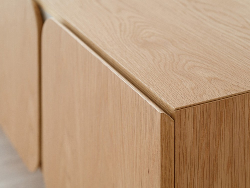 Mueble TV Curva roble de VP Interiorismo - 5