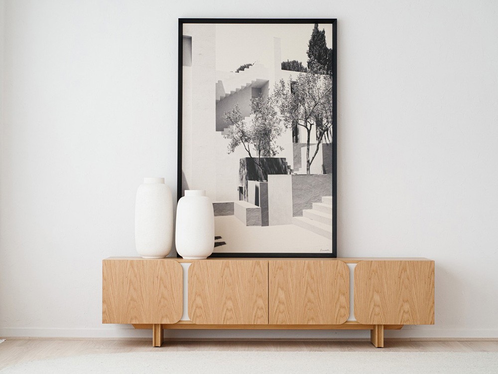 Mueble TV Curva roble de VP Interiorismo - 1