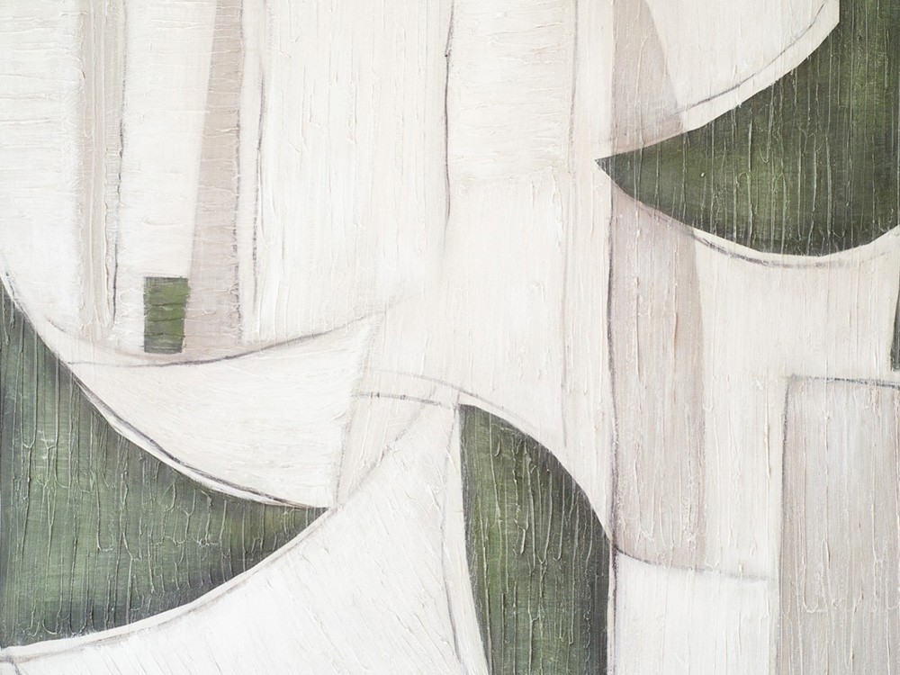 Cuadro Abstracción en verde y gris N1 de VP Interiorismo - 2