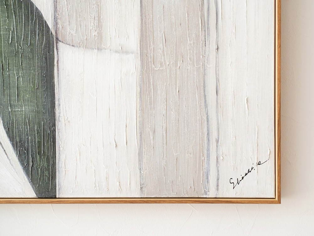 Cuadro Abstracción en verde y gris N1 de VP Interiorismo - 3