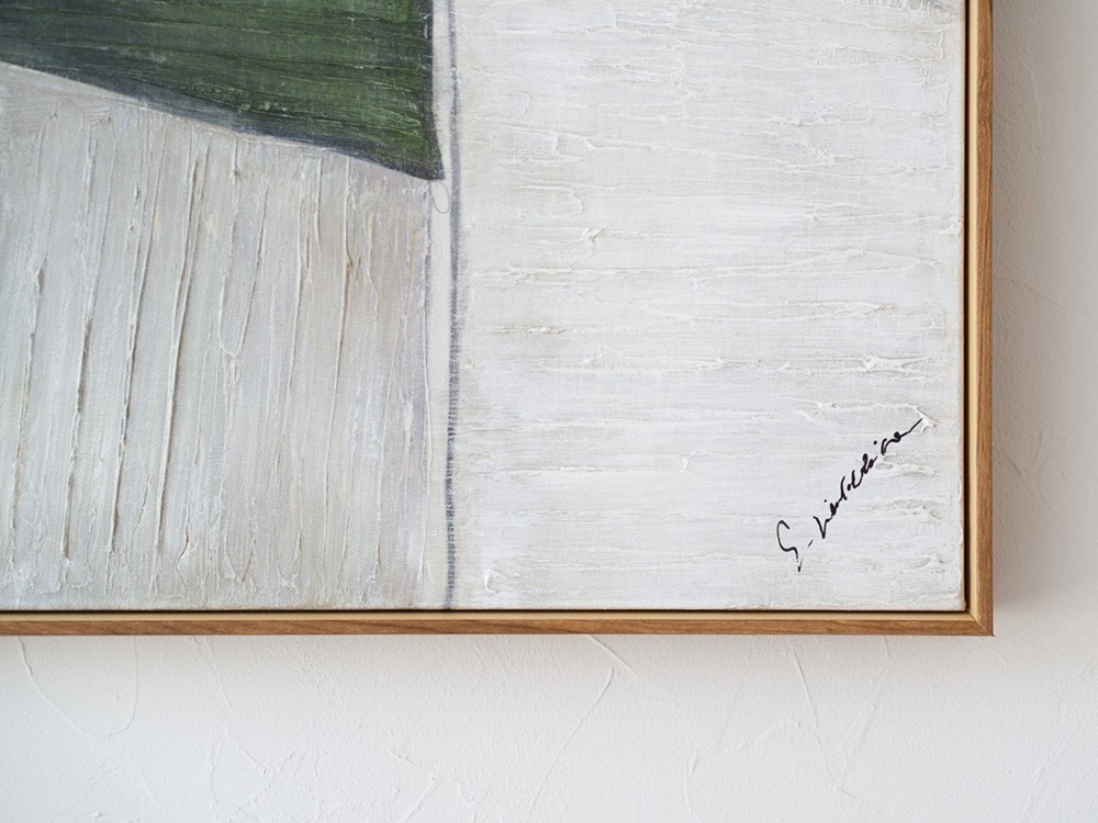 Cuadro Abstracción en verde y gris N2 de VP Interiorismo - 3