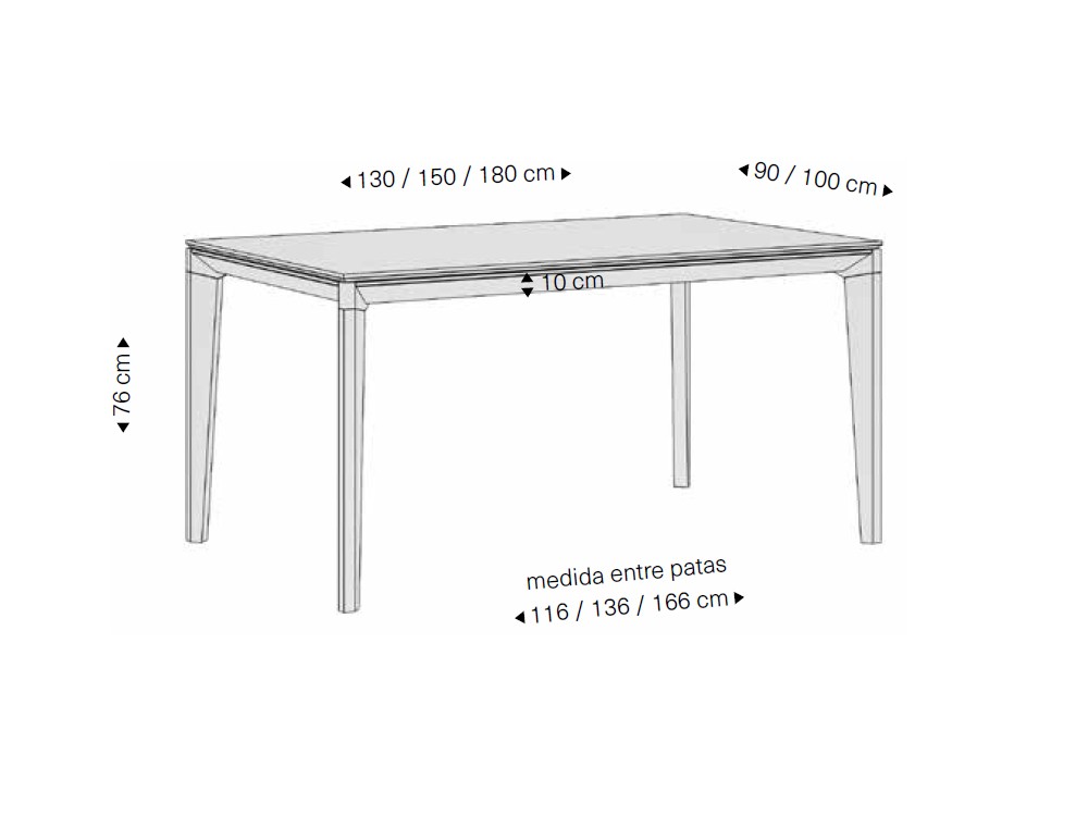 Mesa extensible Amber Porcelánico de Rodri Diseño - 6