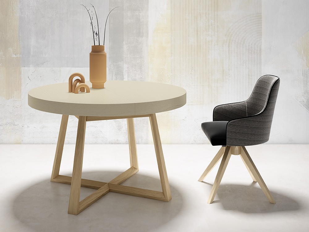 Mesa redonda extensible Golden de Rodri Diseño - 1