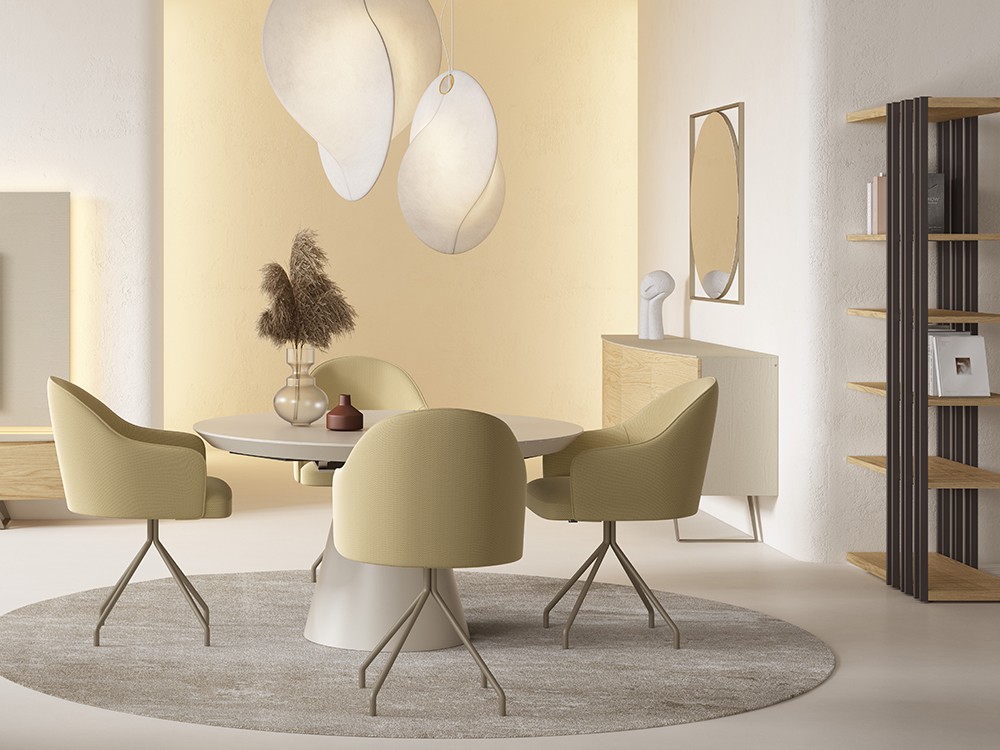 Mesa redonda extensible Jack de Rodri Diseño - 1