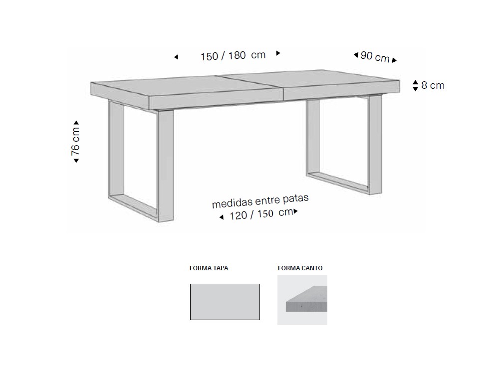 Mesa extensible Arlequín de Rodri Diseño - 4
