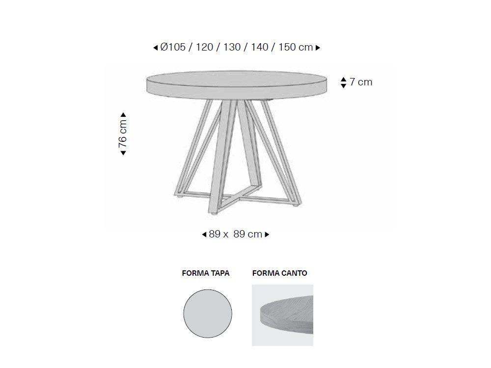 Mesa redonda Keep de Rodri Diseño - 3