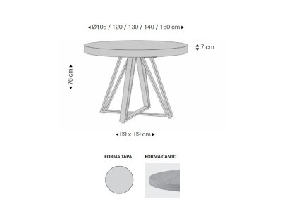 Mesa redonda Keep de Rodri Diseño - 3