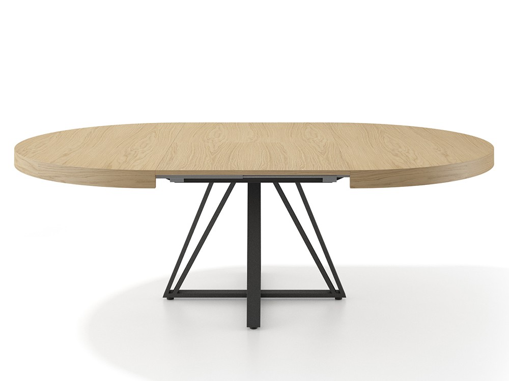 Mesa redonda extensible Rail de Rodri Diseño - 2