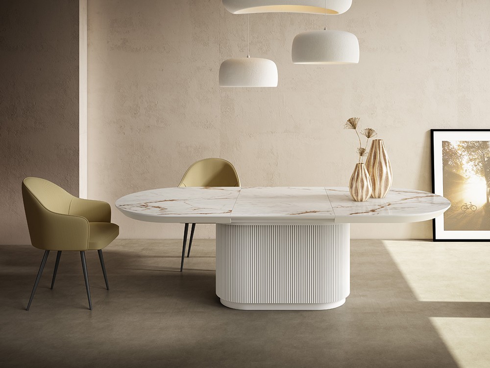 Mesa extensible Delorian Porcelánico de Rodri Diseño - 1