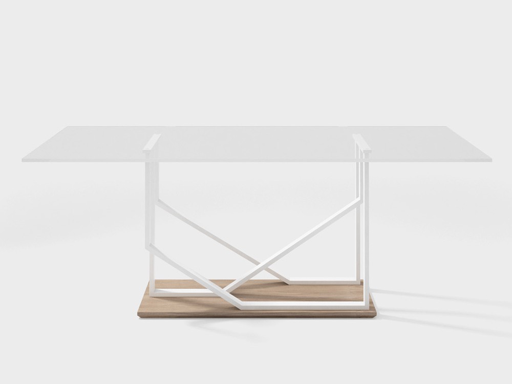 Mesa fija de cristal Tao de Rodri Diseño - 2