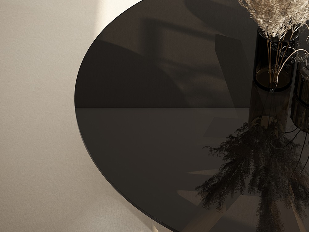 Mesa redonda de comedor Ural cristal de Rodri Diseño - 5