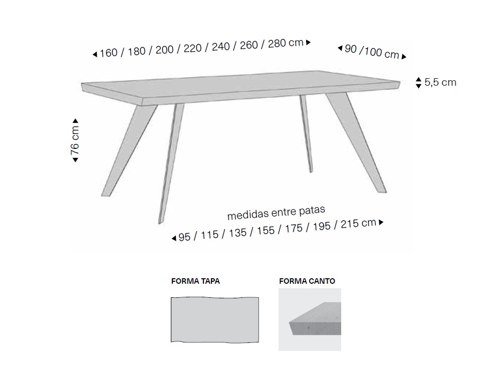 Mesa fija de comedor Pax de Rodri Diseño - 4