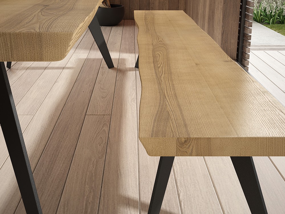 Banco Tea de fresno Rodri Diseño - 2