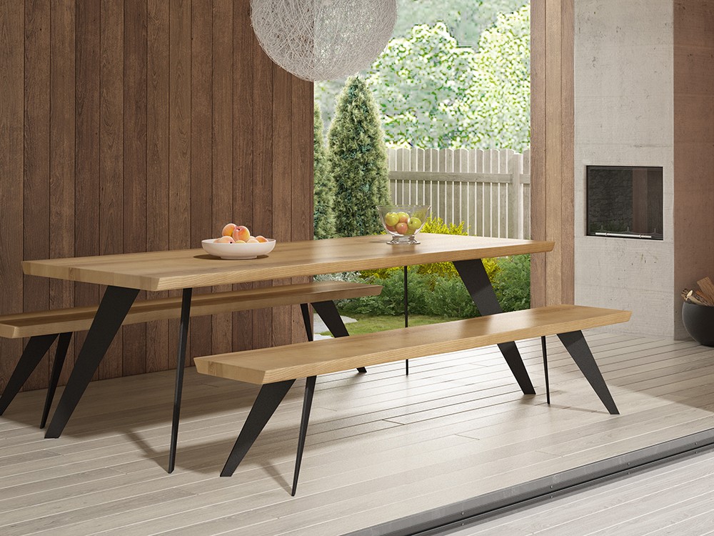 Banco Tea de fresno Rodri Diseño - 3