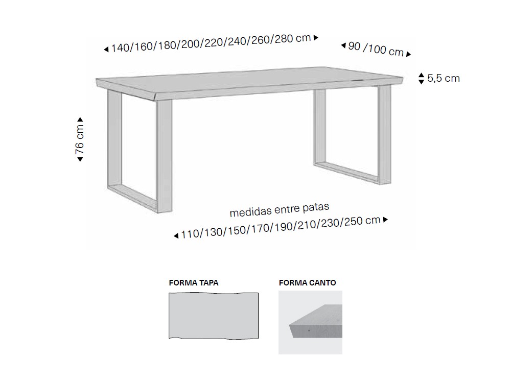 Mesa fija de comedor Darwin de Rodri Diseño - 3