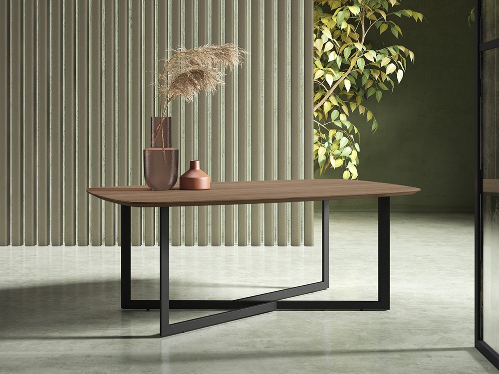 Mesa de centro en chapa natural o porcelánico Bill de Rodri Diseño - 1