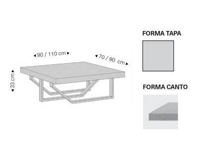 Mesa de centro Marcus de Rodri Diseño