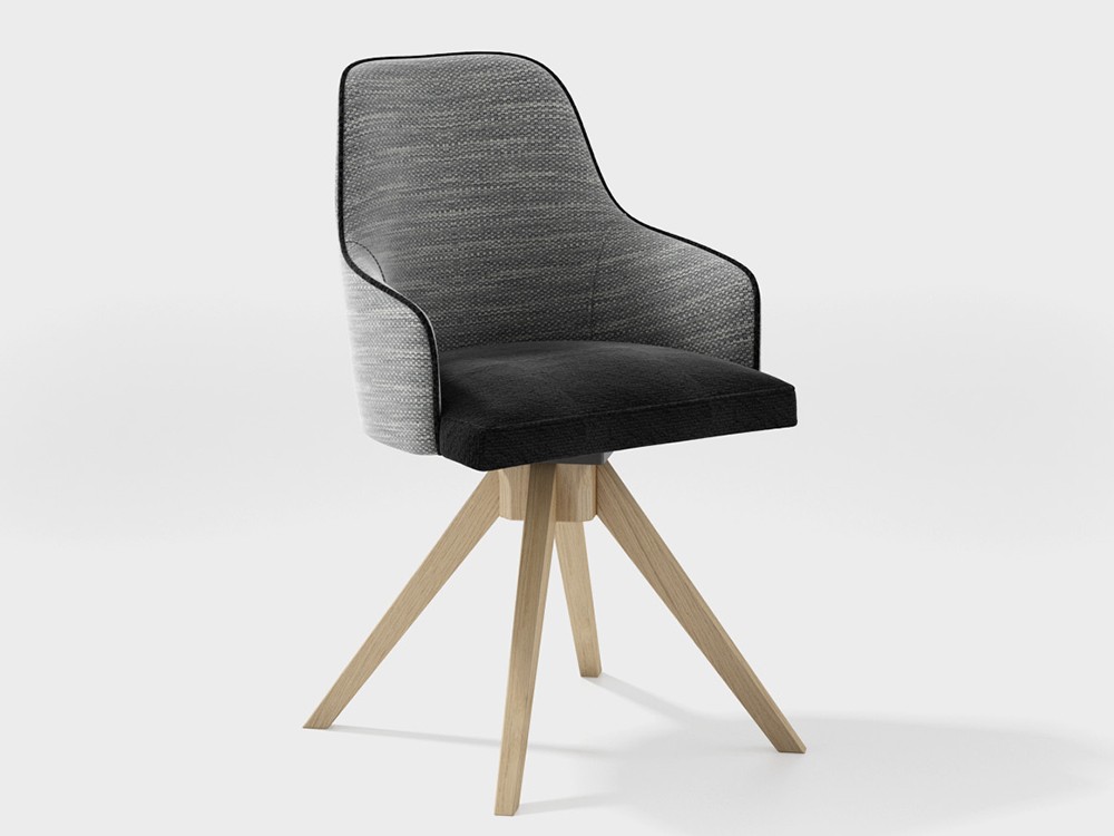 Silla giratoria Boris tapizada de Rodri Diseño - 1