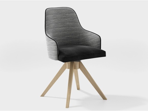 Silla giratoria Boris tapizada de Rodri Diseño - 1