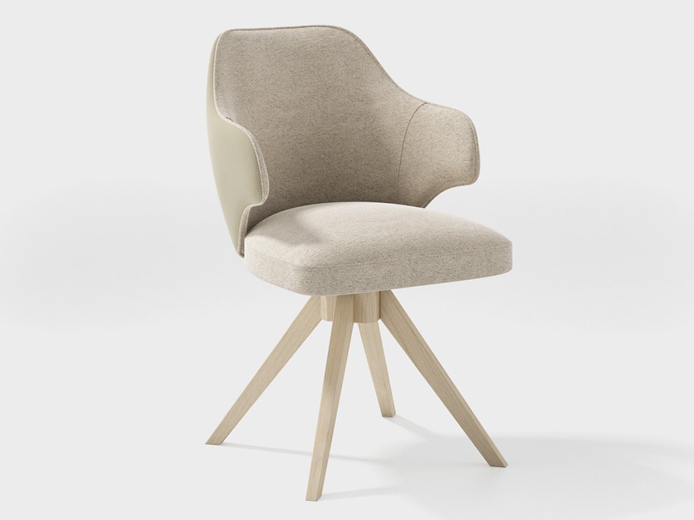 Silla giratoria tapizada Detroit de Rodri Diseño - 1