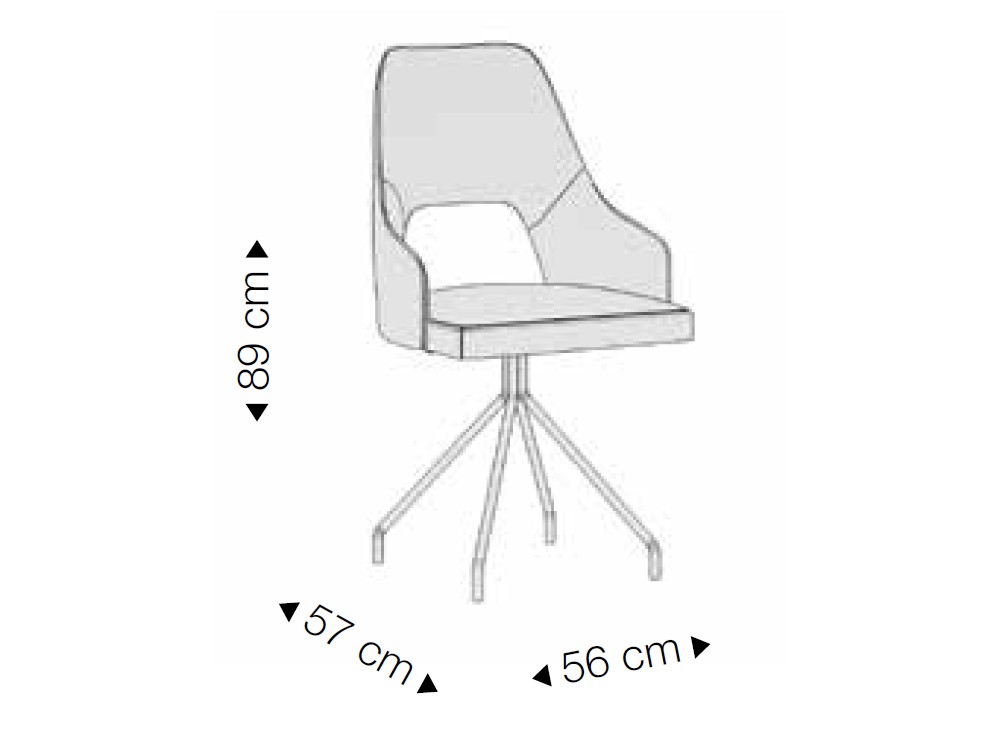 Silla giratoria Jerry de Rodri Diseño - 3
