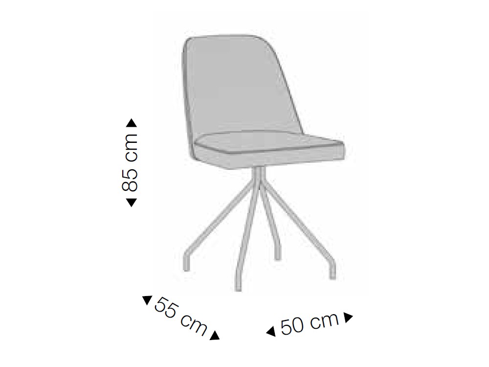 Silla giratoria Neve de Rodri Diseño - 3