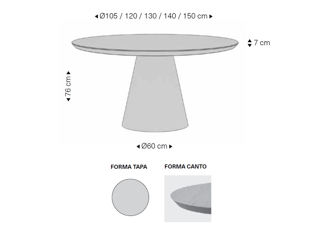 Mesa redonda Vilalta de Rodri Diseño - 3