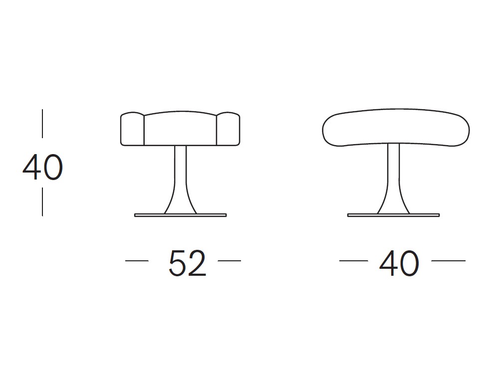 Butaca reclinable y giratoria Tell Piel de Tajoma - 9