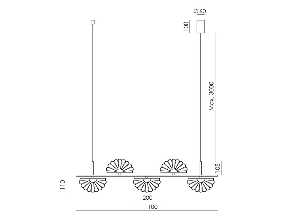 Lámpara de techo Gina Big de Ondarreta - 4