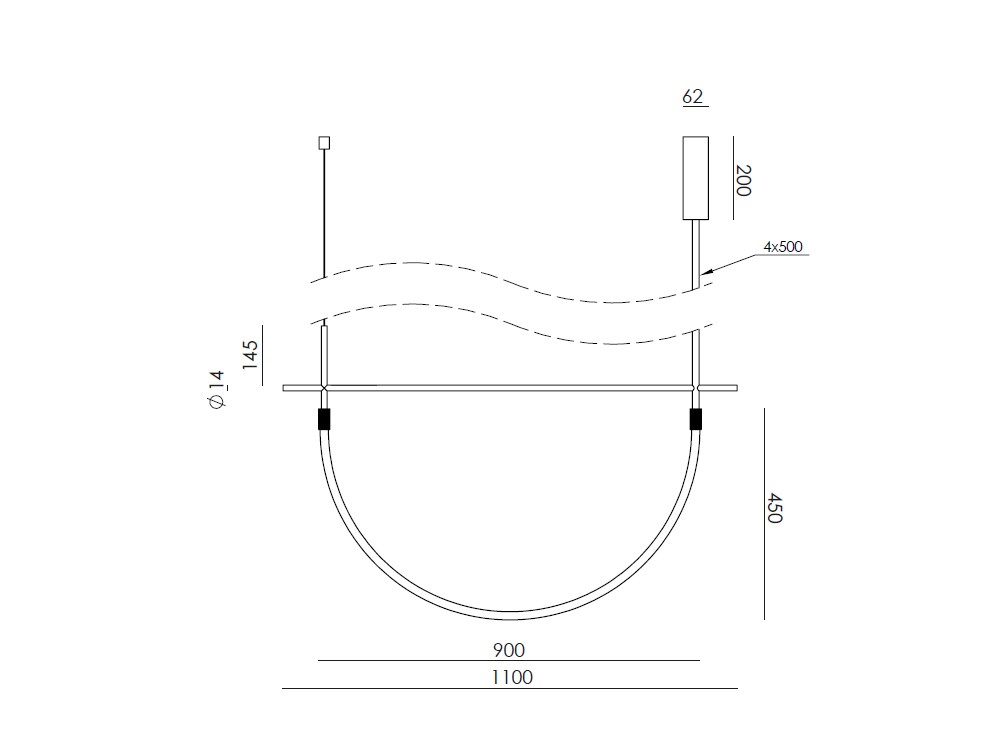 Lámpara de techo Cram de Aromas del Campo - 3