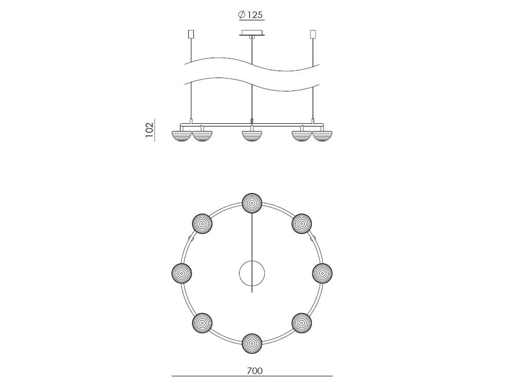 Lámpara de techo Hado de Aromas del campo - 7