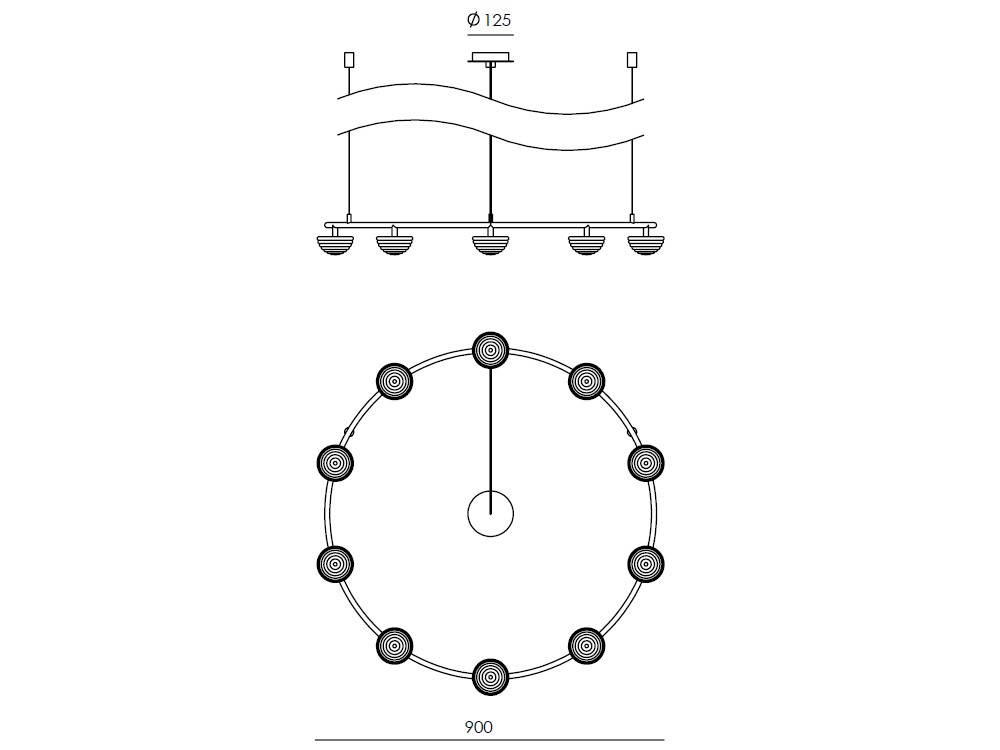 Lámpara de techo Hado de Aromas del campo - 6