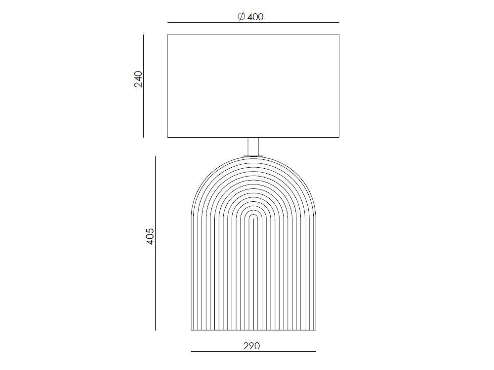 Pie de lámpara Lopo de aromas del campo - 3
