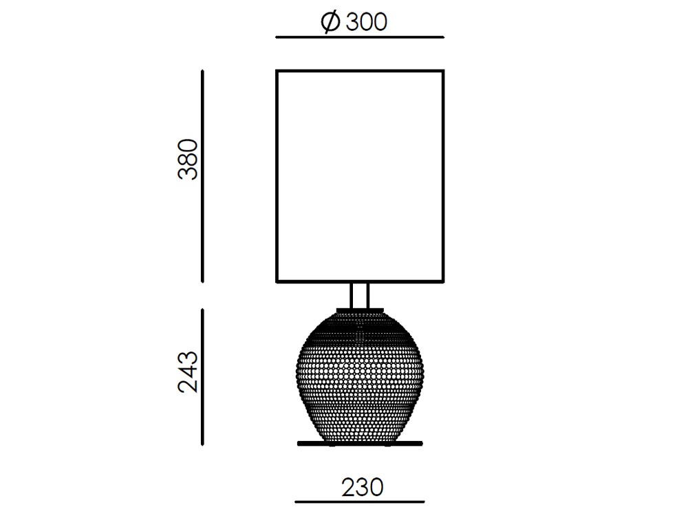 Pie de lámpara Anada de Aromas del campo - 4