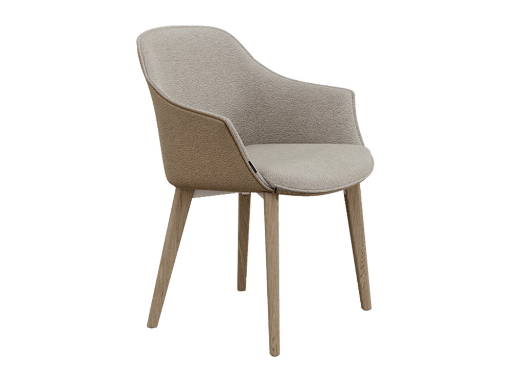 Silla con pies de madera Kedua Mobliberica