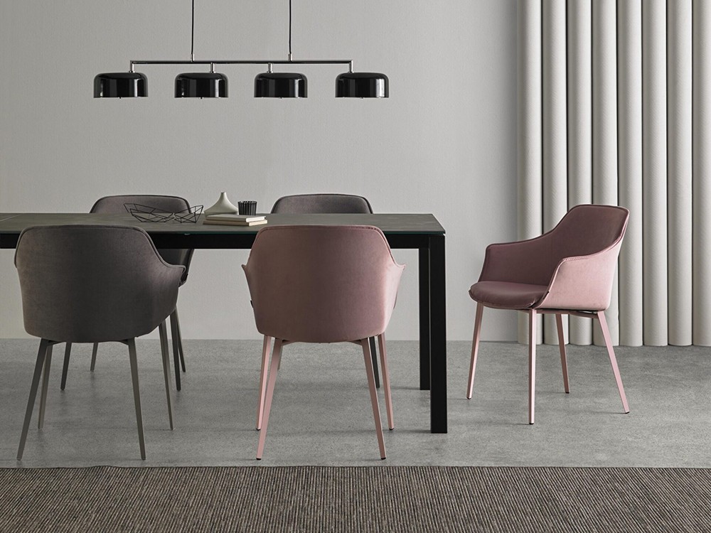 Silla fija con pies metálicos Kedua Mobliberica - 7