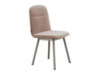 Silla tapizada con patas de madera Köln Mobliberica - 6