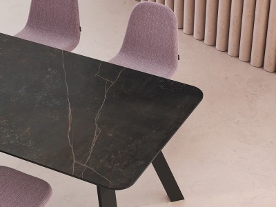Mesa de comedor extensible rectangular Esla Mobliberica