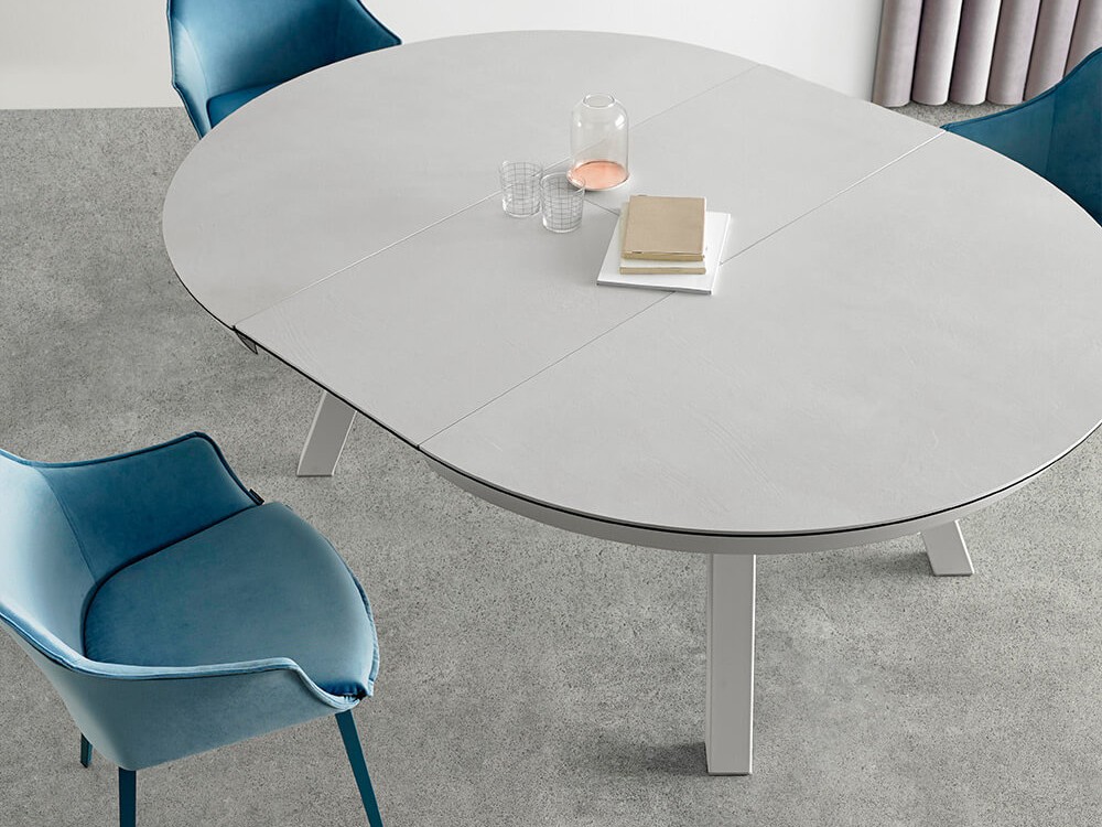 Mesa de comedor redonda extensible Esla Mobliberica - 4