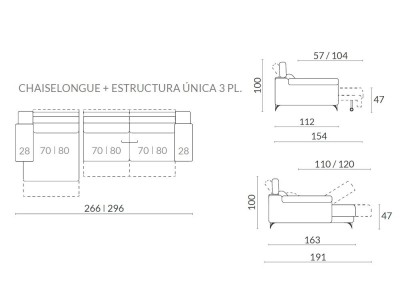 Chaiselongue deslizante Avalón de Acomodel - 7